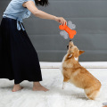 Forma del hueso de la naturaleza juguetes de felpa del frisbee del animal doméstico del perro para actividades al aire libre al por mayor Frisbee suave del perro